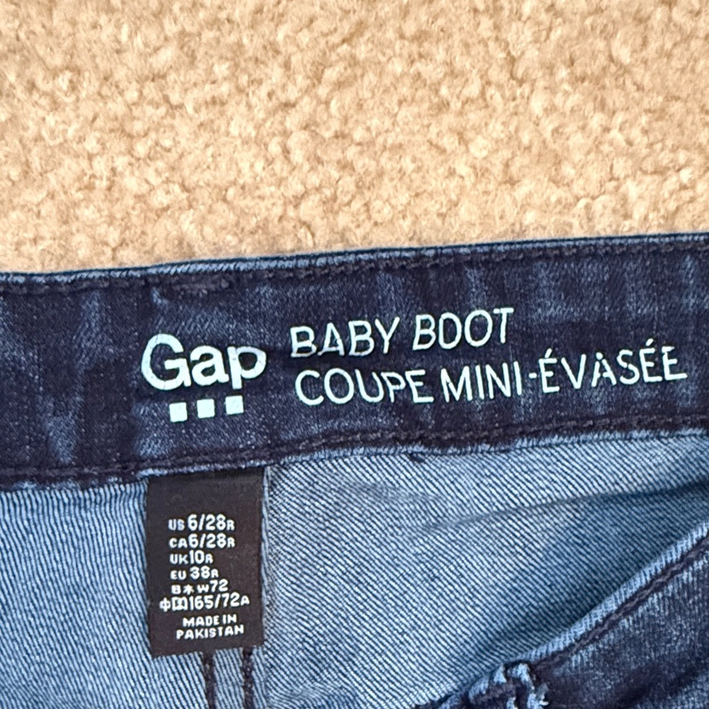 GAP Factory Dark Blue Wide Leg Jeans - Picture 2 of 6